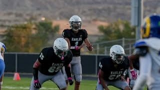 Xavier Nez 1 Navajo Prep Eagles Football Highlights vs Cuba Rams [upl. by Thorin]