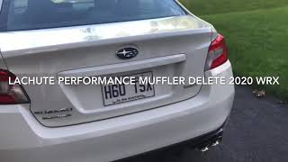 Lachute Performance muffler delete 2020 Wrx [upl. by Nakhsa]