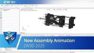 New Assembly Animation  ZW3D 2025 Official [upl. by Nosnaj161]