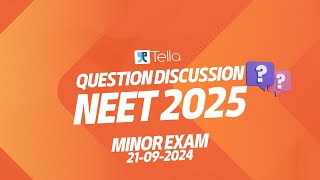 Minor Exam Questions Discussion  BATCH 1  Tella Neet Repeater [upl. by Girardi]