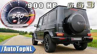 900HP Mercedes AMG G63  100200 amp AKRAPOVIC SOUND by AutoTopNL [upl. by Jeraldine]