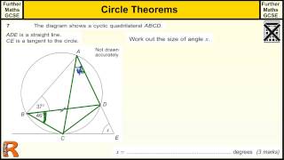 Circle Theorems GCSE Further Maths revision Exam paper practice amp help [upl. by Mirabella]