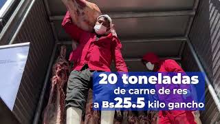 Ponemos a disposición de la población 20 toneladas de carne y 40000 unidades de pollo [upl. by Benge]