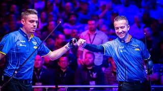 Woodward amp Van Boening vs Sanchez Ruiz amp Alcaide  Match 15  2022 Mosconi Cup [upl. by Nylinej738]