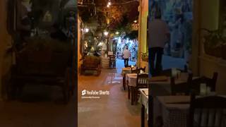 Chania Old Town Night Stroll chania chaniacrete crete cretegreece creteisland travelvlogger [upl. by Alrick]