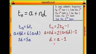 NSAA 2018 Section 1  Q79 Maths  Arithmetic Progression  Worked Solution [upl. by Muire588]