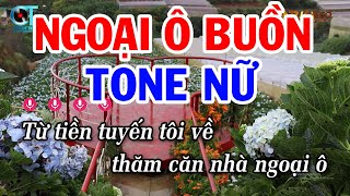 Karaoke Ngoại Ô Buồn Tone Nữ  Sol Thứ  Nhạc Sống Tuấn Cò [upl. by Wendy]