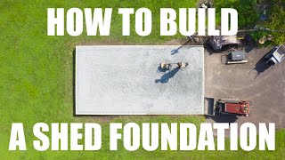 How to Build a Gravel Shed Foundation [upl. by Emlynn918]