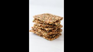 Gluten Free Seed Crackers Norwegian Crispbread [upl. by Nnayrb]