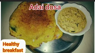 Adai Dosa Recipe in Tamil  How to make Adai Dosa in Tamil [upl. by Ennywg]