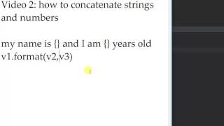 2 how to concatenate strings and numbers [upl. by Genevra203]