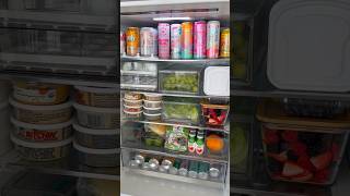 ASMR BF FRIDGE RESTOCK asmr satisfying fridgerestock kitchen kitchenrestock organization [upl. by Haral]