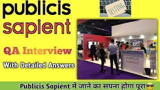 Publicis Sapient testing interview questions and Answers  Manual amp Automation  Publicis Sapient🤟 [upl. by Ritz646]