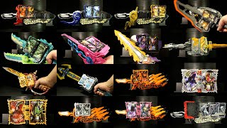 「全員変身！」仮面ライダーセイバー【ブレイズ】【エスパーダ 】【バスター】【剣斬】【スラッシュ】【最光】【カリバー】【サーベラ】【デュランダル】【ファルシオン】【ソロモン】【ストリウス】【タッセル】 [upl. by Tjon575]