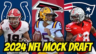 2024 NFL Mock Draft  7 FIRST ROUND WRs [upl. by Nwahsek120]