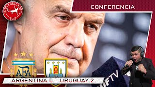 CONFERENCIA Marcelo Bielsa ARGENTINA 0 URUGUAY 2 [upl. by Osbourn182]