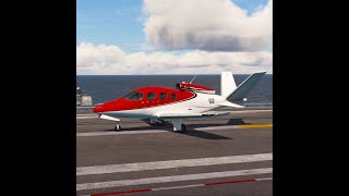 Insane Skill Pilot Takeoff from US Aircraft Carrier Vision Jet Apex Bordeaux [upl. by Eissak273]