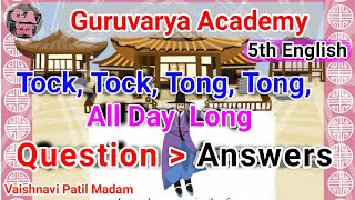 tock tock tong tong all day long question answertock tock tong tong all day long exerciseswadhyay [upl. by Fasta]