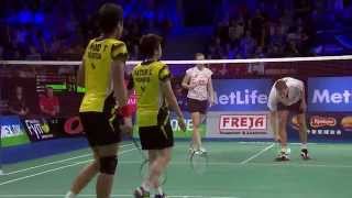 2014 YONEX DENMARK OPEN  QF XD  M Pieler KoldingK Rytter Juhl DEN VS T AhmadL Natsir 4 INA [upl. by Tnemelc581]