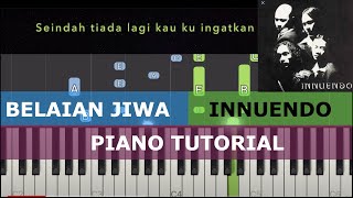 BELAIAN JIWA  InnuendoCarefree Piano Tutorial G major [upl. by Ellatsyrc]