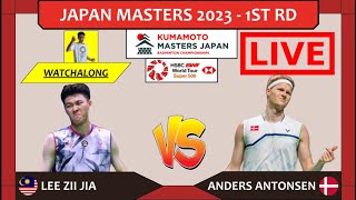 LEE ZII JIA 🇲🇾 vs ANDERS ANTONSEN 🇩🇰 LIVE Japan Masters 23 日本大师赛 1st Rd  Darence Chan Watchalong [upl. by Eeloj]