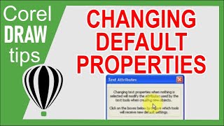 Changing the default text in CorelDraw [upl. by Liuqnoj]