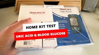 Sinocare Uric Acid amp Blood Glucose Affordable Home Kit Test  Unboxing amp Testing [upl. by Aneetsyrk463]