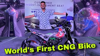 BAJAJ CNG Bike  Worlds First CNG Motorcycle Bajaj Freedom  Bajaj CNG Bike Review [upl. by Salocin]