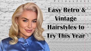 29 Easy Retro amp Vintage Hairstyles to Try This Year [upl. by Arber]