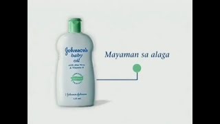 Johnsons baby oil with Aloe Vera amp Vitamin E quotNumbersquot 30s  Philippines 2004 [upl. by Peppy606]