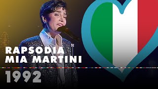 RAPSODIA – MIA MARTINI Italy 1992 – Eurovision Song Contest HD [upl. by Bonina511]