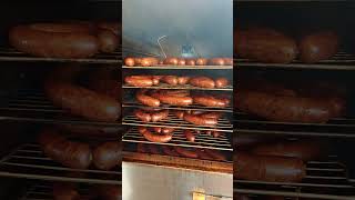 100 pounds of Smoked Cajun Andouille Sausage sausage [upl. by Iahs]