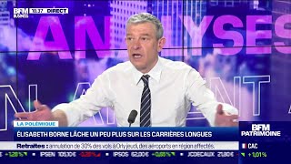 Nicolas Doze  Élisabeth Borne lâche un peu plus sur les carrières longues [upl. by Noreht]