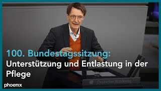 Bundestagsdebatte zur Unterstützung und Entlastung in der Pflege am 270423 [upl. by Aitan761]