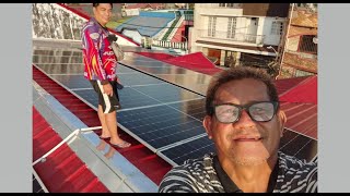 PV JA SOLAR nType bifacial PV Module 600W  16pcs Installation Done [upl. by Ennovaj]