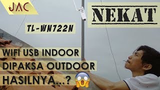 VLOG  Nembak Wifi TLWN722N V3 USB Wifi Indoor JADIKAN Wifi Outdoor Ohh JAC Art Code [upl. by Gelman]