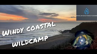 Windy wildcamp Blast beach Seaham CoDurham wildcampinguk stealthcampingalliance [upl. by Oirottiv572]