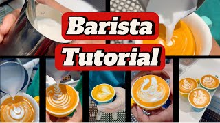 POV How to Make Good Espresso  Latte Art Designs with Perfect Milk Pouring🤎  StepbyStep Guide [upl. by Eeliak]