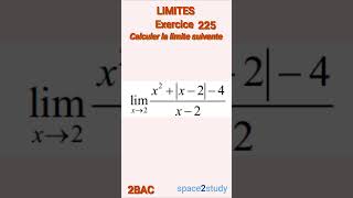 Exercice 225 Limites 2BAC Maths [upl. by Sucramat913]