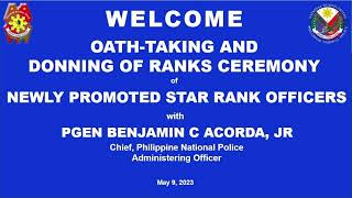 Oath Taking and Donning of Ranks Ceremony of Newly Promoted Star Rank Officers [upl. by Trautman]