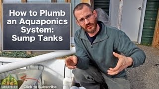 How to Plumb an Aquaponics System Sump Tanks [upl. by Ludvig]