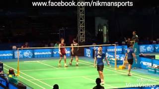 Ko Sung Hyun Shin Baek Cheol vs Koo Kien Kiat Tan Boon Heong Malaysia Open 2016  Super smashes [upl. by Eixel]