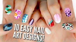 10 Easy Nail Art Designs for Beginners The Ultimate Guide [upl. by Roberto113]