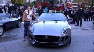 Jessica Ennis amp Jaguar FType UK debut [upl. by Thirza]