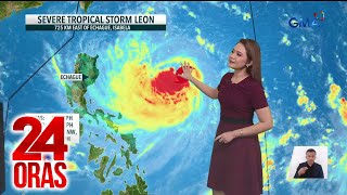 Update sa Bagyong Leon as of 700 pm  24 Oras [upl. by Annaer384]