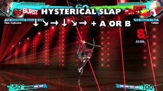 Persona 4 Arena Ultimax Rise Moves [upl. by Arlyn]