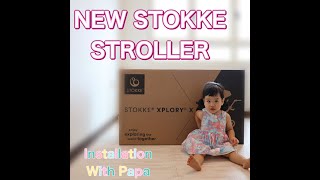 NEW STOKKE STROLLER STOKKE XPLORY X Installing [upl. by Hussein]