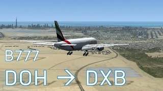 FSX Doha to Dubai  Full Flights  Series 6 Episode 4 [upl. by Golda]