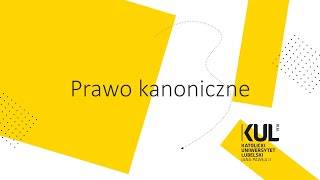 Prawo kanoniczne KUL [upl. by Tsai]