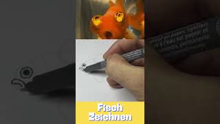 Fisch Zeichnen 🐠 shorts zeichnen tutorial draw zeichnenlernen howtodraw [upl. by Nahsin]